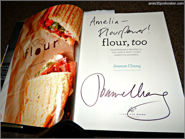 Libro Flour Firmado por Joanne Chang en la Universidad de Harvard