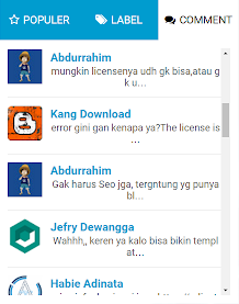 Cara Membuat Widget Recent Comments