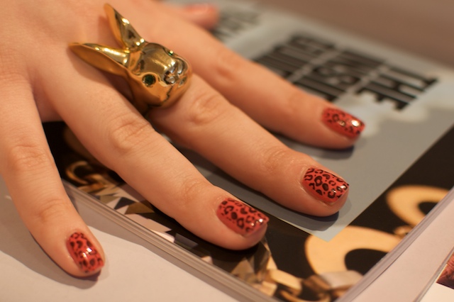 how to do animal print nails. DIY Leopard Print nails