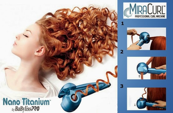 modelador de cachos MiraCurl Babyliss Pro Nano Titanium como utilizar no cabelo