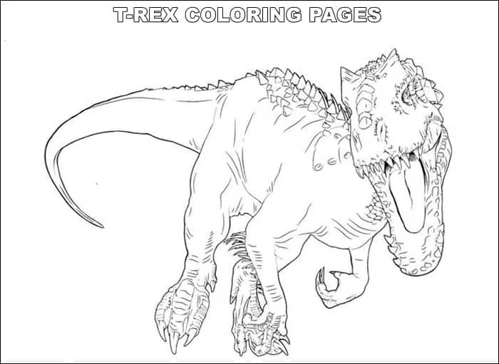 Coloring Pages For Kids T Rex