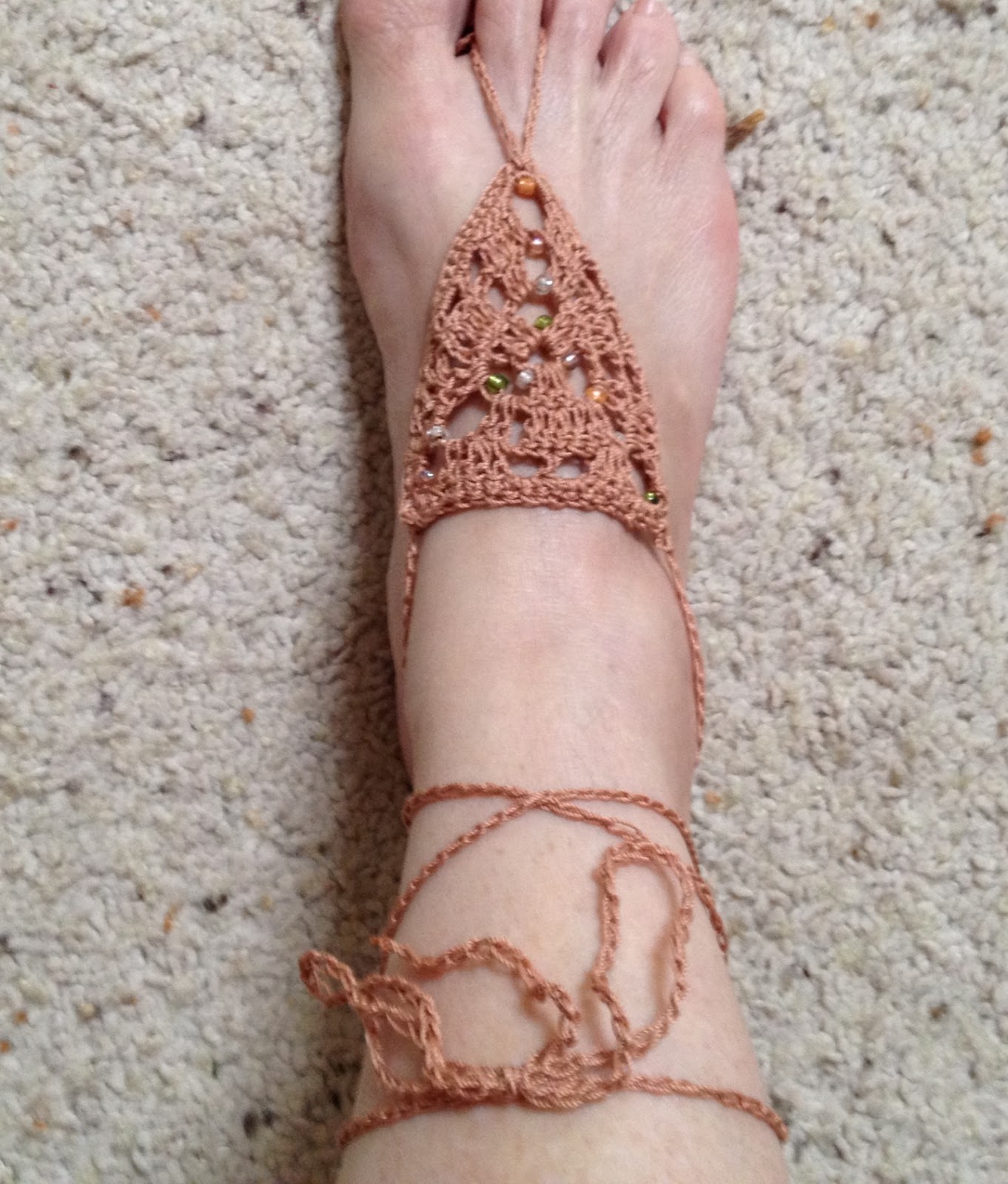 New to Me': Crochet Barefoot Sandals