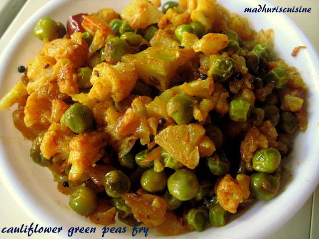 gobi peas stir fry