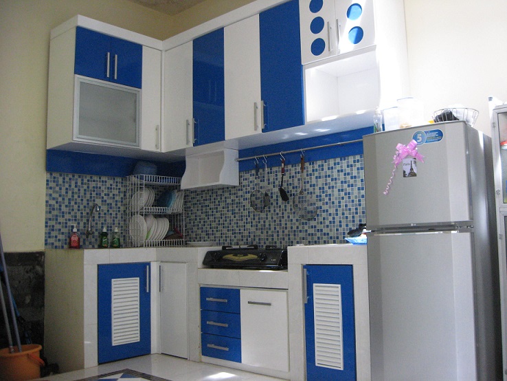 50 Ide Desain Interior Dapur Minimalis Warna Biru Bergaya 