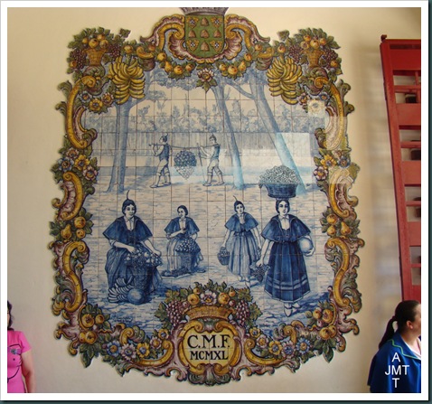 DSC03322-BIS-Funchal-azulejos entrée marché aux fleurs BW
