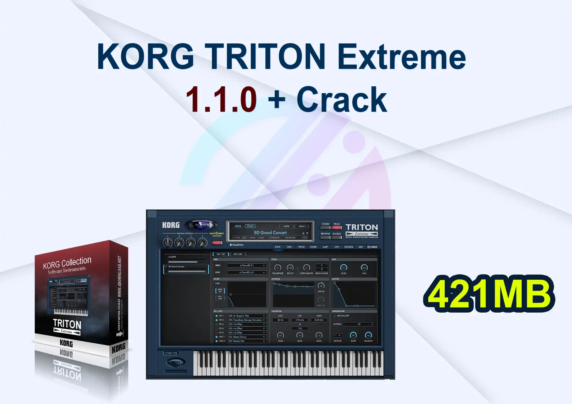 KORG TRITON Extreme 1.1.0 + Crack