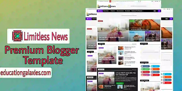 Limitless News Premium Blogger Template Free Download Latest