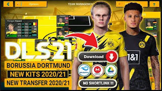 Download Dream League Soccer Special DLS 21 Borussia Dortmund Edition & New Update Kits Transfer