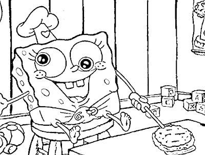 Spongebob Coloring on Here Is A Baby Spongebob Colouring Sheet   How Cute Is He