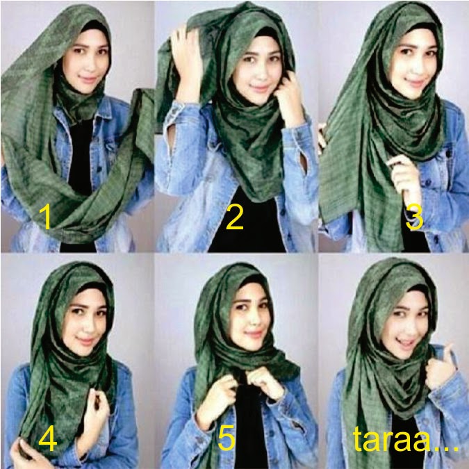 Tutorial Hijab 1 Model hijab pashmina