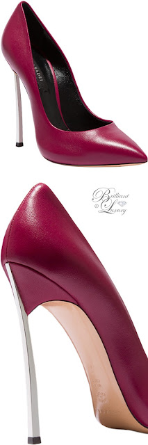 ♦Raspberry red Casadei Blade pumps #casadei #shoes ##red #brilliantluxury