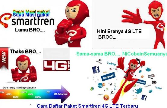 Cara Daftar Paket Internet Smartfren 4G LTE Terbaru