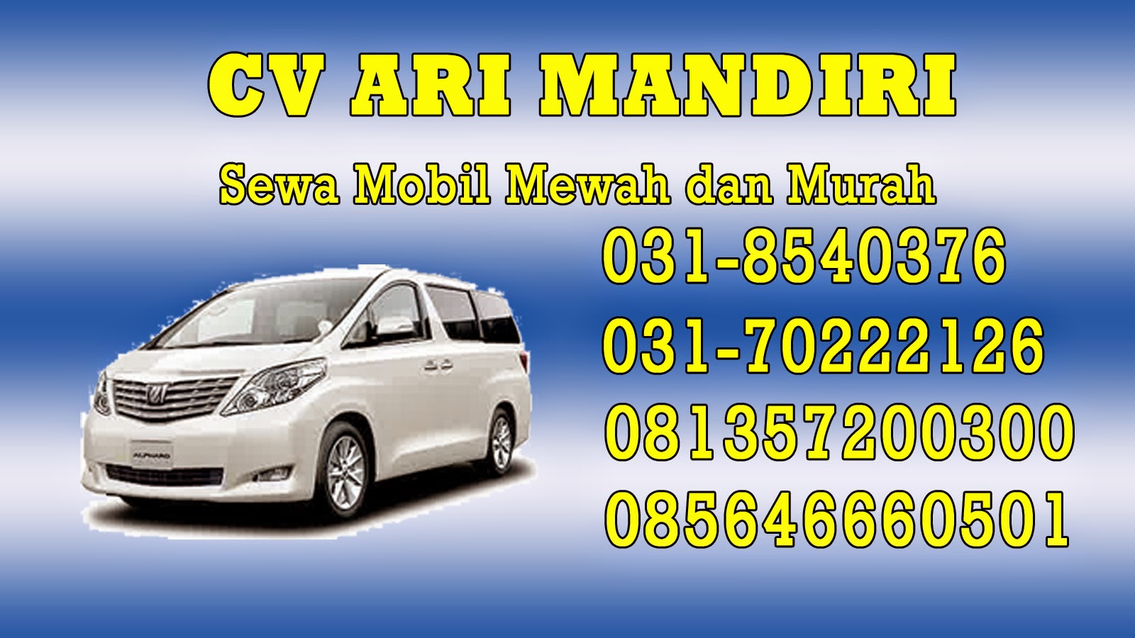 Rental Mobil Surabaya Ke Luar Kota