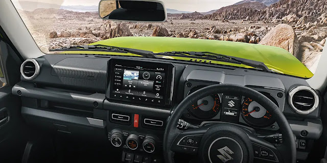 Jimny's Interior and Features are Described.