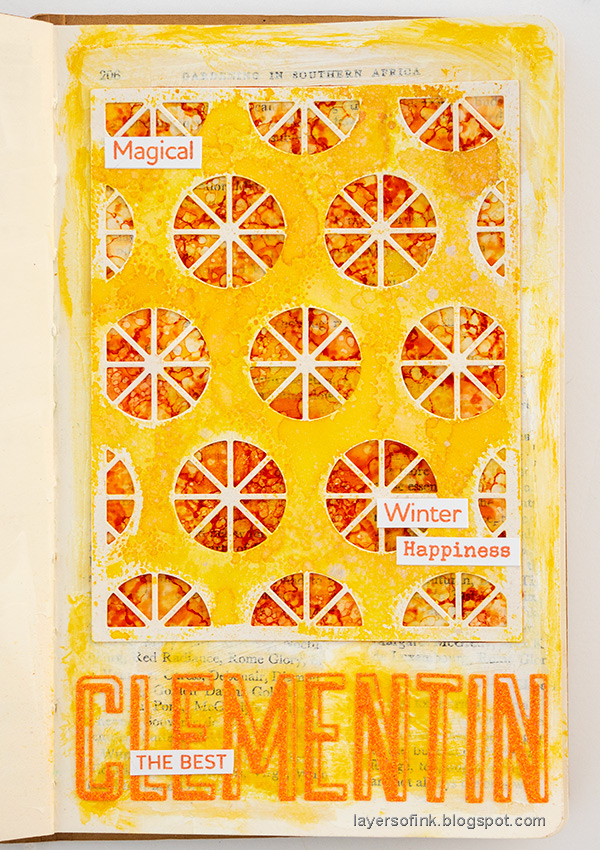 Layers of ink - Clementine Art Journal Tutorial by Anna-Karin Evaldsson.