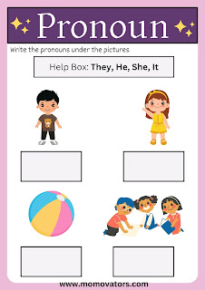 pronoun exercise for grade1 pdf @momovators