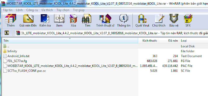 [Free] Rom stock Mobistar Kool Lite file pac tool cm2