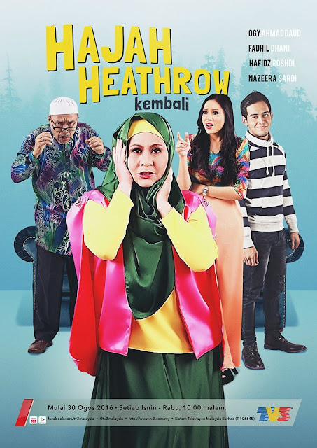 poster drama hajah heathrow kembali