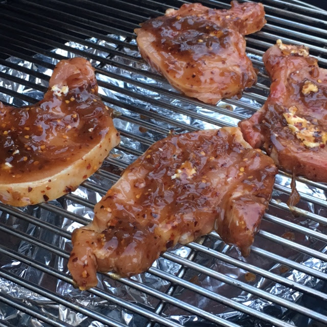 Sticky Pork chops