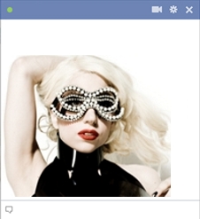 Lady Gaga Emoticon For Facebook Chat