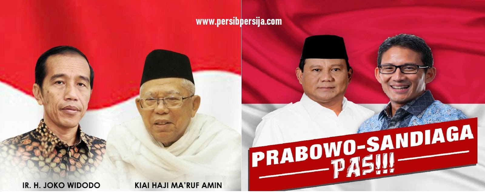 Pilpres 2019 Joko Widodo Maruf Amin Vs Prabowo Subianto