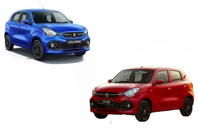 Suzuki Celerio dan Toyota Vitz