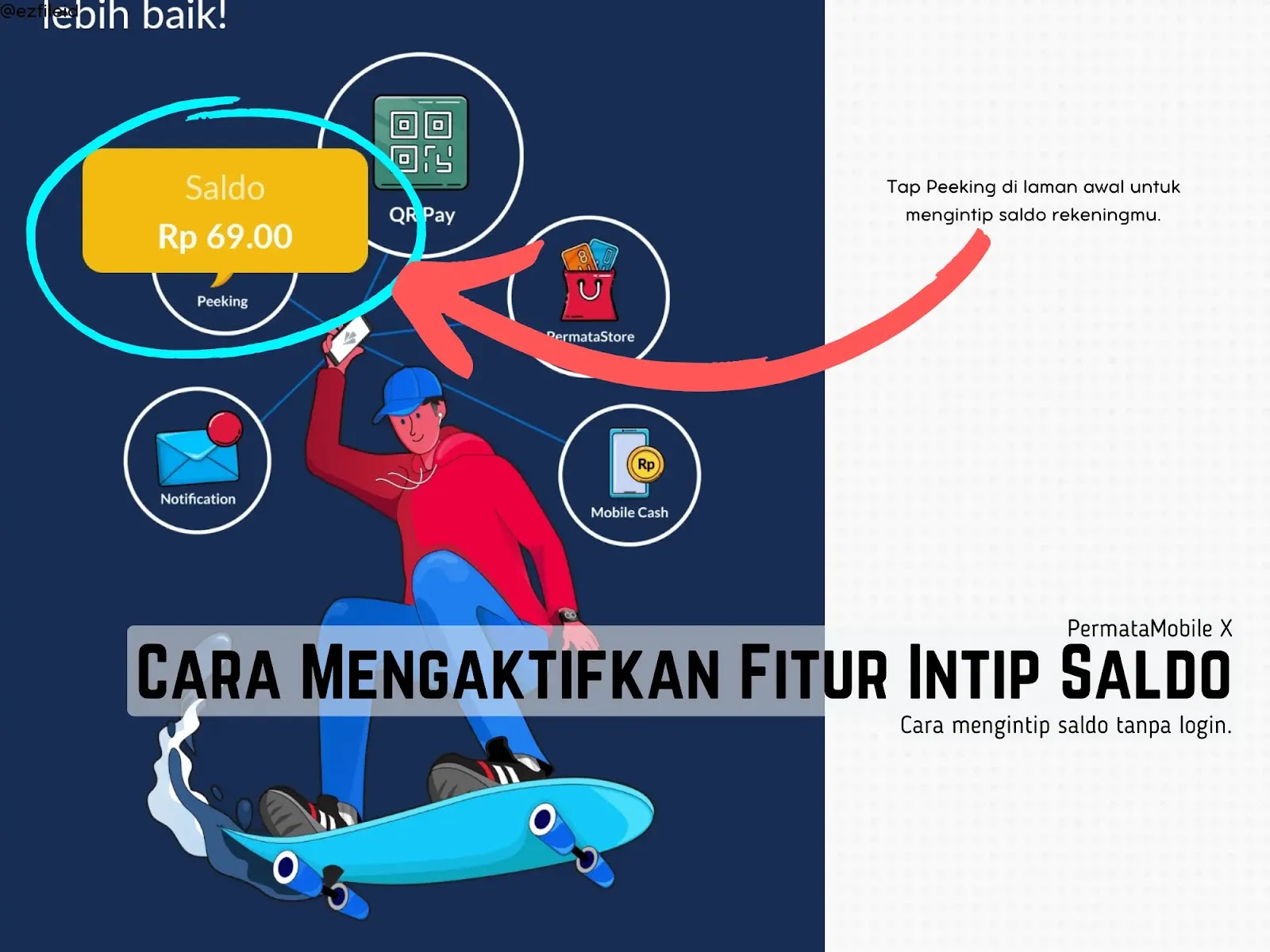 Cara Mengaktifkan Fitur Intip Saldo di PermataMobile X