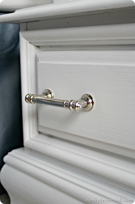 nickel pulls white furniture