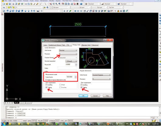 tự học autocad phần 5 - ghi kich thuoc trong autocad