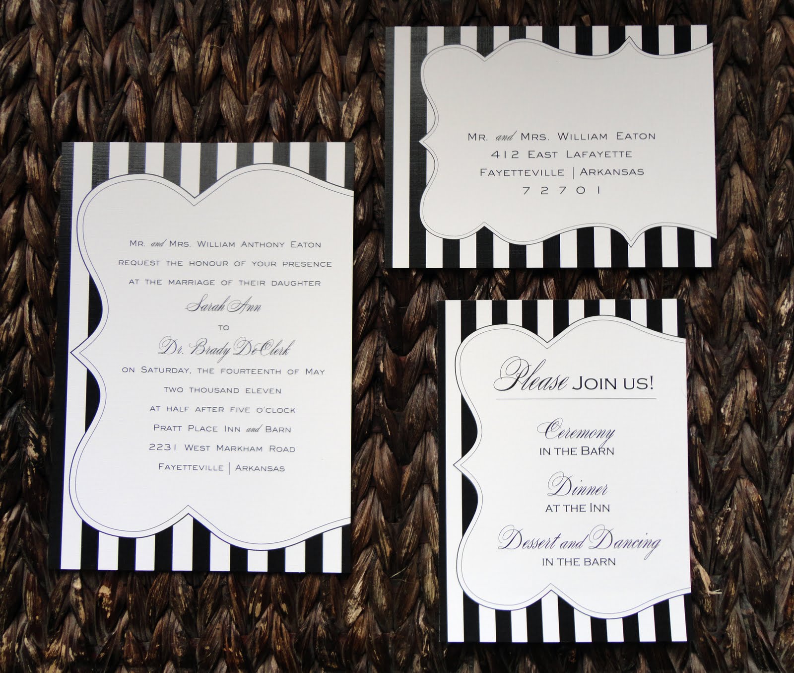 elegant wedding invitation