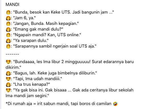 uts tahun pertama pandemi