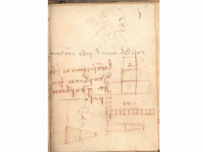   Até agora, historiadores desconsideravam alguns rabiscos nos cadernos de Da Vinci. Mas um novo estudo de Ian Hutchings, um professor da Universidade de Cambridge, mostrou que uma página desses rabiscos de 1493 realmente continha algo inovador: Os primeiros registros escritos demonstrando as leis de atrito.   V & A Museum, Londres Embora tenha sido do conhecimento geral que Da Vinci conduziu o primeiro estudo sistemático de atrito, não sabíamos como e quando ele veio com estas Idéias.  Hutchings foi capaz de montar uma cronologia detalhada, apontando o momento da descoberta de Da Vinci para uma única página de rabiscos escritos em giz vermelho em 1493.  De acordo com Gizmodo, a página chamou a atenção para o início do século XX por causa de uma leve gravura de uma mulher perto do topo, seguido pela declaração “cosa bella mortal passa e non dura”, que se traduz em “beleza mortal passa e não dura “.  Mas um diretor de museu dos anos 1920 descartou a página como “notas e diagramas irrelevantes em giz vermelho”.  Quase um século depois, Hutchings achou que esta página valia a pena dar uma segunda olhada. Ele descobriu que as figuras geométricas ásperas desenhadas embaixo das notas vermelhas mostram linhas de blocos sendo puxadas por um peso pendurado sobre uma polia – exatamente o mesmo tipo de experiência que os alunos podem fazer hoje para demonstrar as leis de atrito.  “Ele sabia que a força de atrito que atua entre duas superfícies deslizantes é proporcional à carga pressionando as superfícies e que o atrito é independente da área aparente de contato entre as duas superfícies. Essas são as “leis de atrito” que hoje em dia costumamos atribuir a um cientista francês, Guillaume Amontons, trabalhando duzentos anos depois “.  Hutchings também foi capaz de mostrar como Da Vinci passou a usar sua compreensão de atrito para esboçar desenhos para máquinas complexas ao longo das próximas duas décadas. Da Vinci reconheceu a utilidade e eficácia do atrito e trabalhou o conceito no comportamento de rodas, eixos e polias – componentes integrais de suas máquinas complicadas.