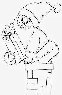 Dibujos de Santa Claus para Pintar, parte 1