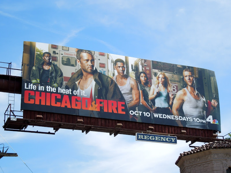 Chicago Fire NBC billboard