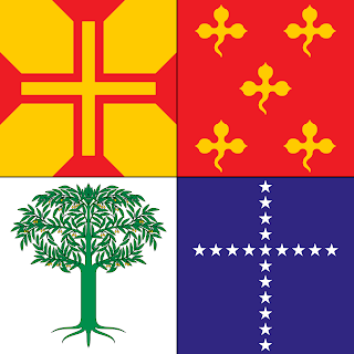 Bandeira de armas do marquês de Tamandaré.