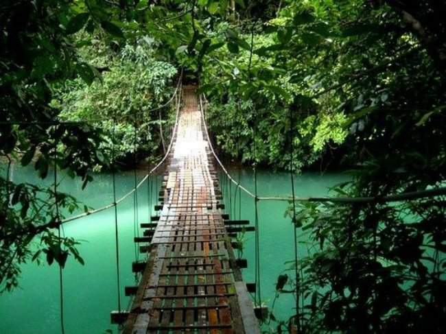 Swing Bridge in Ecuador