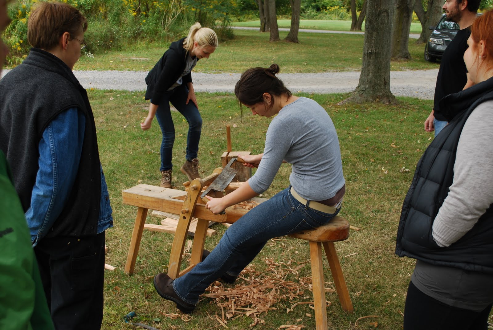 portable carving bench