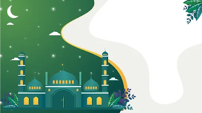 Free Ramadhan PPT : Desain Flat Tema Ramadhan PowerPoint