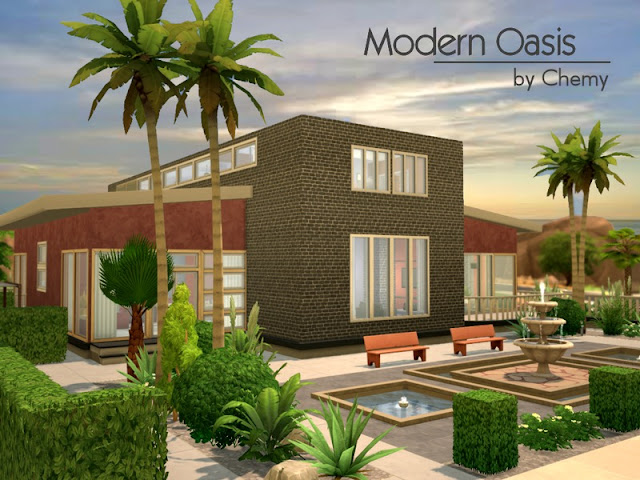 Sims 4 Modern Oasis Home