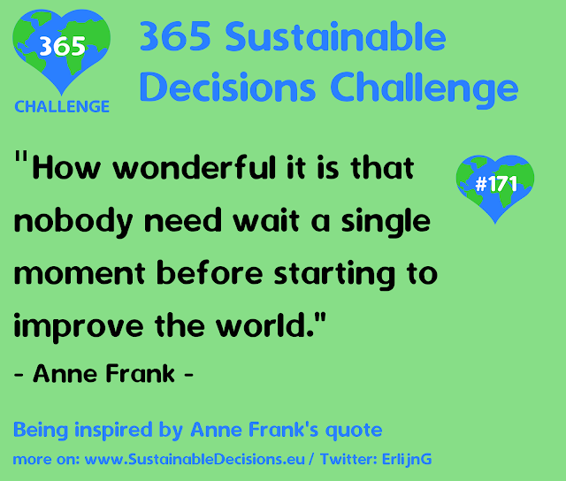 Being inspired by Anne Frank's quote other