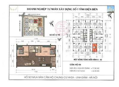 thiết kế căn 04 chung cư hh2a linh đàm