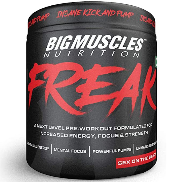 Bigmuscles Nourishment Oddity Pre Exercise Sex On the ocean front  30 Servings  Pack of 180g powder