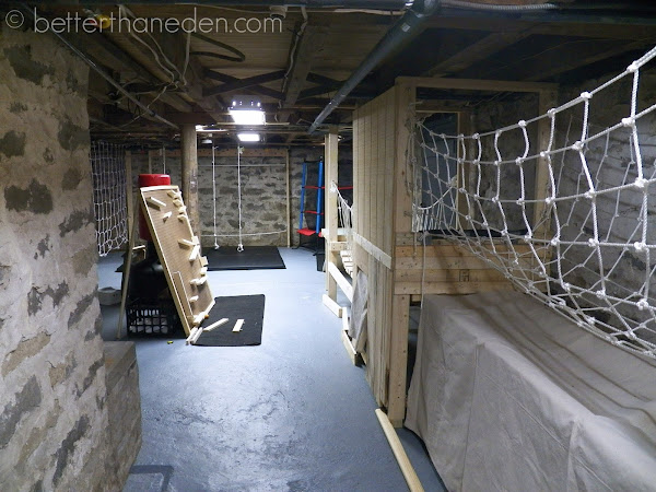 A Basement Gym for the Boys