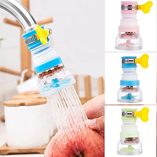 Kitchen Tap Extension Flexible Anti Splash Water Saving Movable Sink Faucet Expandable Water Tap Filter Shower Head Rotatable Nozzle Adapter by Trending Tail