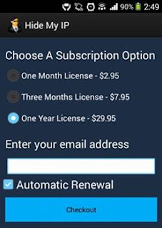 hide my ip vpn subscription option