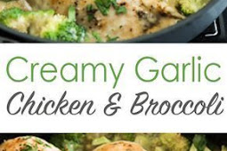 Skillet Creamy Garlic Chicken With Broccoli