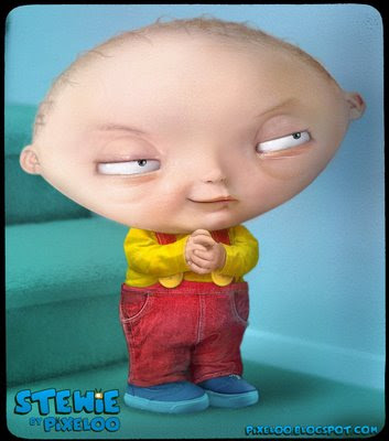 Nico Bellic ( GTA ) & Stewie Griffin em Carne ,osso e Pixel !