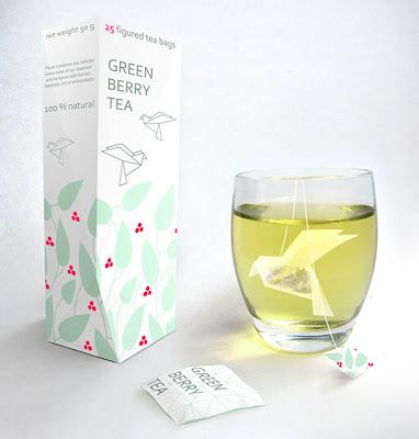 Design de Embalagem - Green Berry Tea - Packaging Design