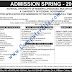 National University Of Modern Languages Admissions Spring 2018