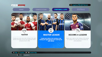 PES 2013 Theme PES 2019 Official Graphic Menu